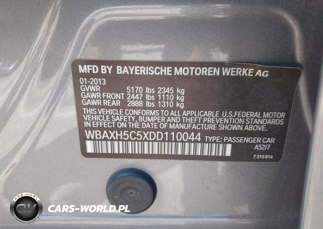 2013 BMW 528I xDrive VIN:WBAXH5C5XDD110044 - 9