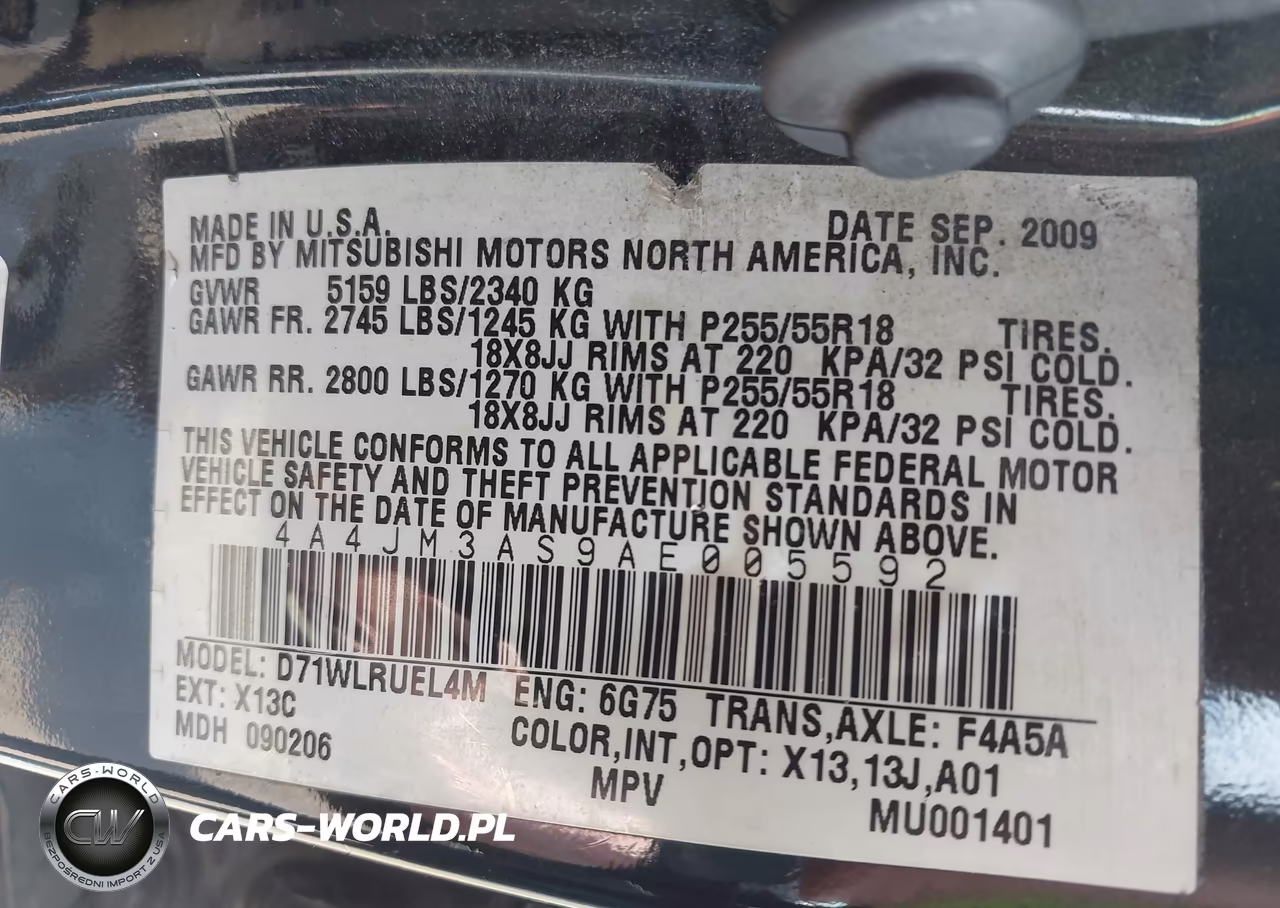 2010 Mitsubishi Endeavor Se VIN:4A4JM3AS9AE005592 - 9