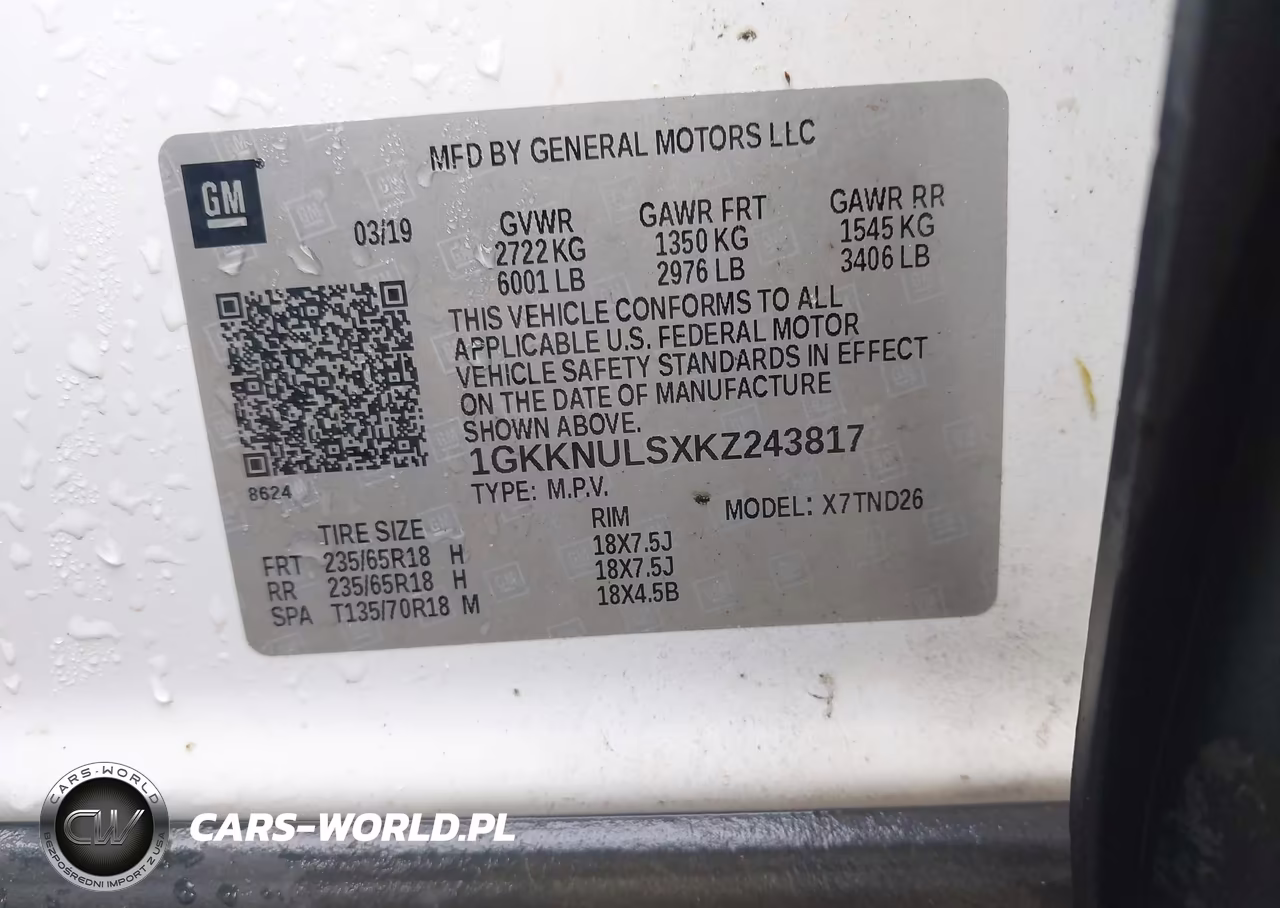 2019 GMC Acadia Slt-1 VIN:1GKKNULSXKZ243817 - 9