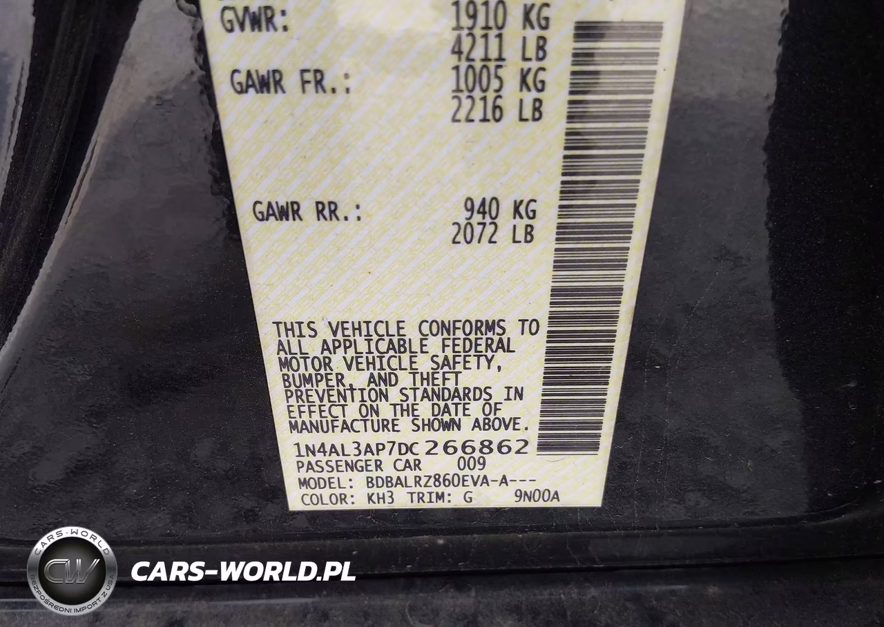 2013 Nissan Altima 2.5 S VIN:1N4AL3AP7DC266862 - 9
