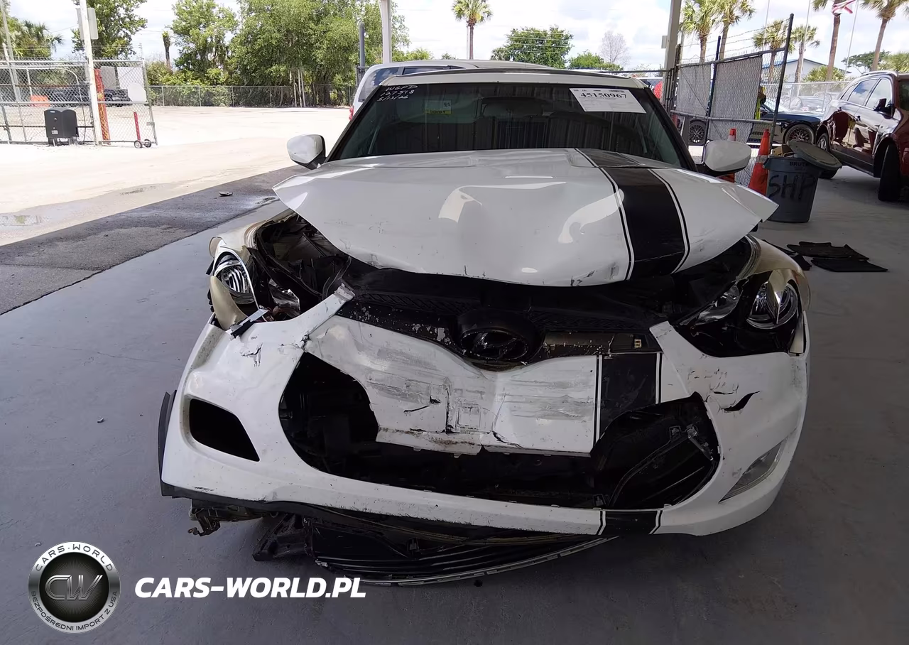 2012 Hyundai Veloster Base W-Red-Black VIN:KMHTC6AD0CU061107 - 12