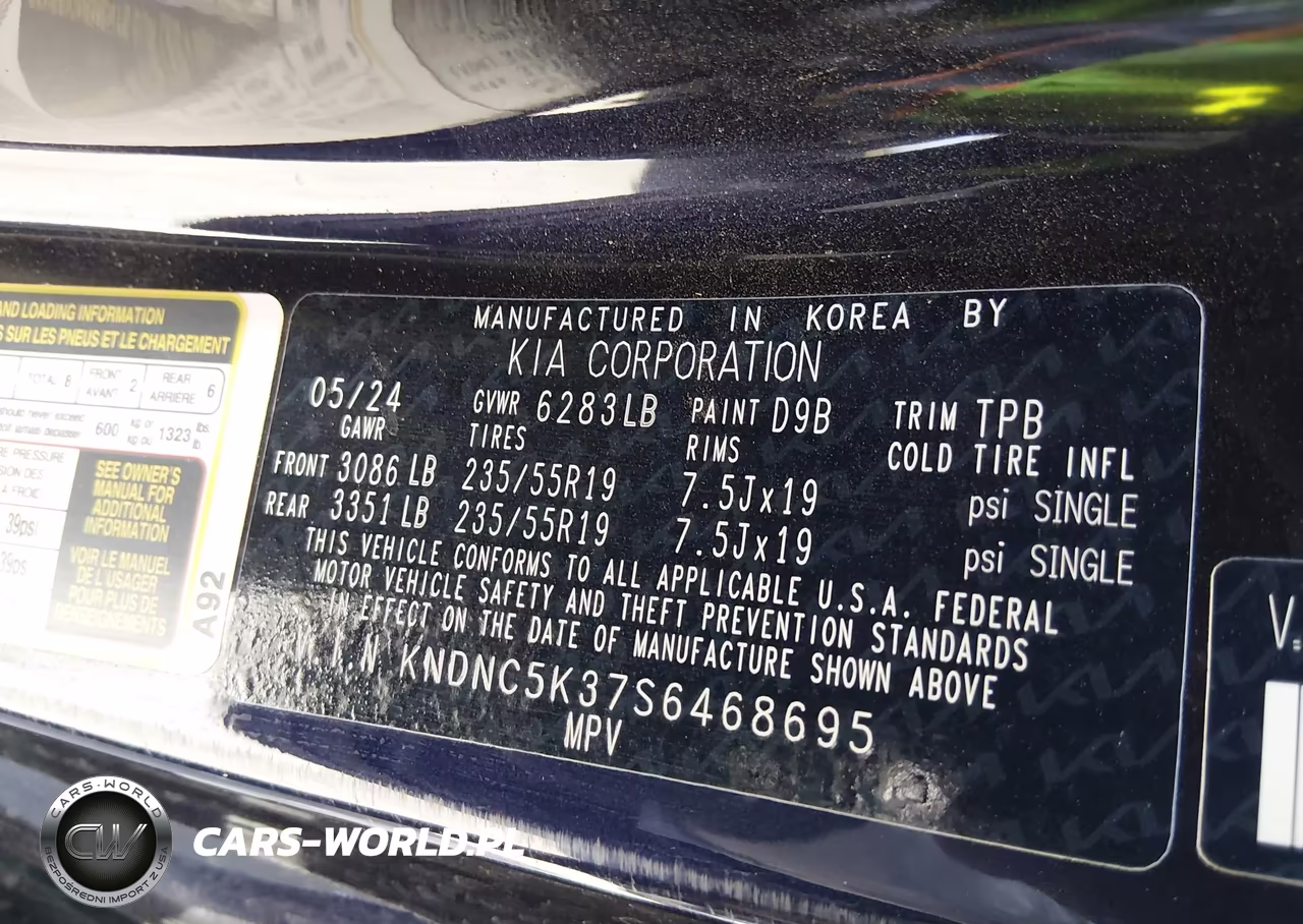 2025 Kia Carnival Mpv Ex VIN:KNDNC5K37S6468695 - 9