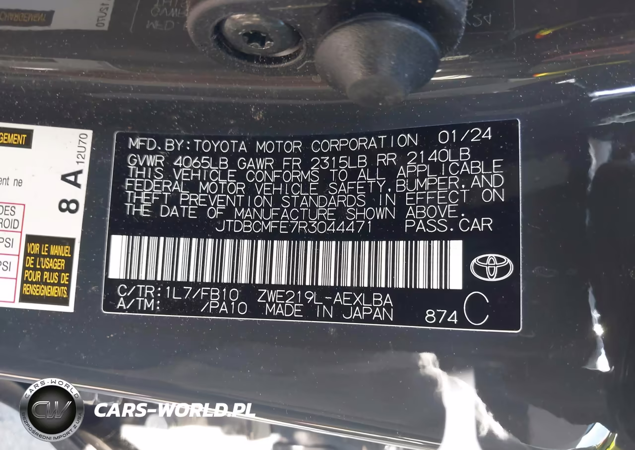 2024 Toyota Corolla Hybrid Le VIN:JTDBCMFE7R3044471 - 9