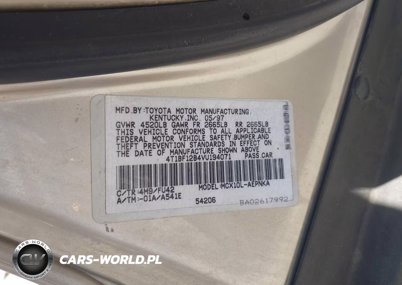 1997 Toyota Avalon Xl VIN:4T1BF12B4VU194071 - 9