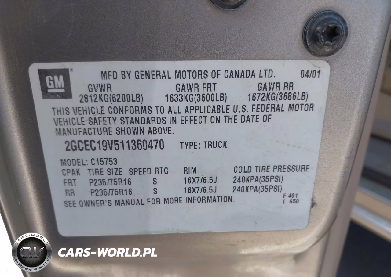 2001 Chevrolet Silverado 1500 Ls VIN:2GCEC19V511360470 - 9