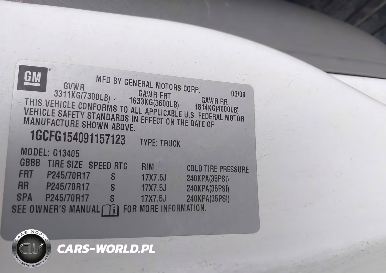 2009 Chevrolet Express 1500 Work Van VIN:1GCFG154091157123 - 9