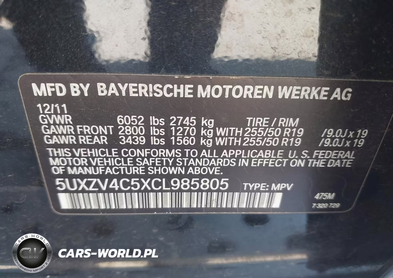 2012 BMW X5 xDrive35I-xDrive35I Premium-xDrive35I Sport Activity VIN:5UXZV4C5XCL985805 - 9