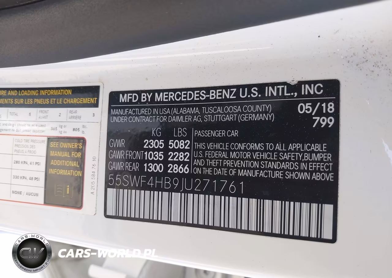 2018 Mercedes-Benz C 350E VIN:55SWF4HB9JU271761 - 9