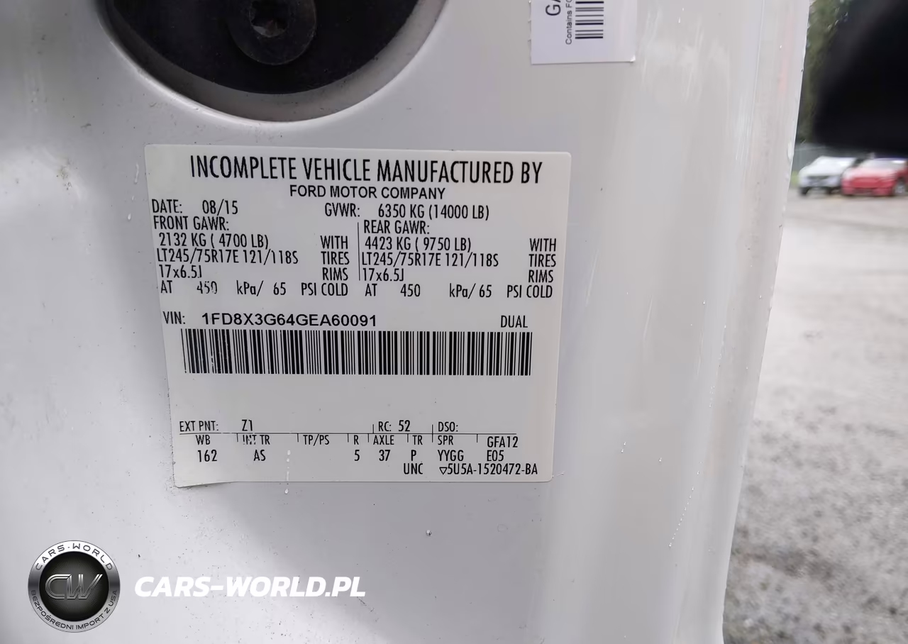 2016 Ford F-350 Chassis Xl VIN:1FD8X3G64GEA60091 - 9