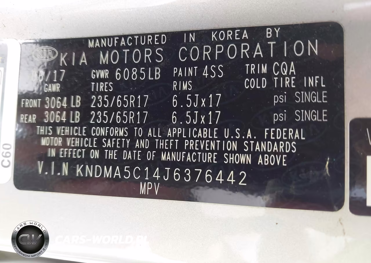 2018 Kia Sedona L VIN:KNDMA5C14J6376442 - 9