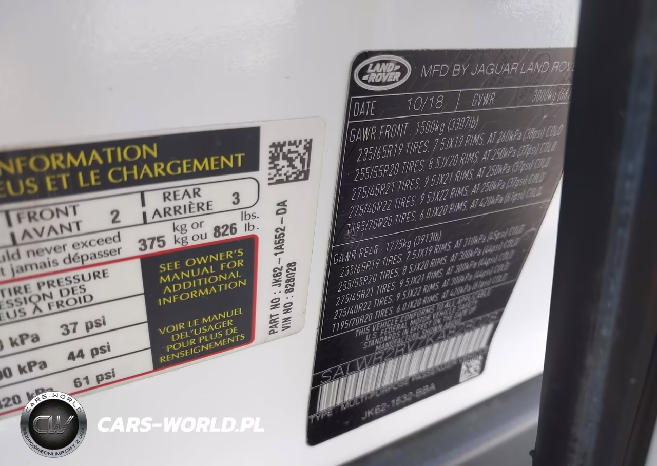 2019 Land Rover Range Rover Sport Hse VIN:SALWR2RV7KA828028 - 9