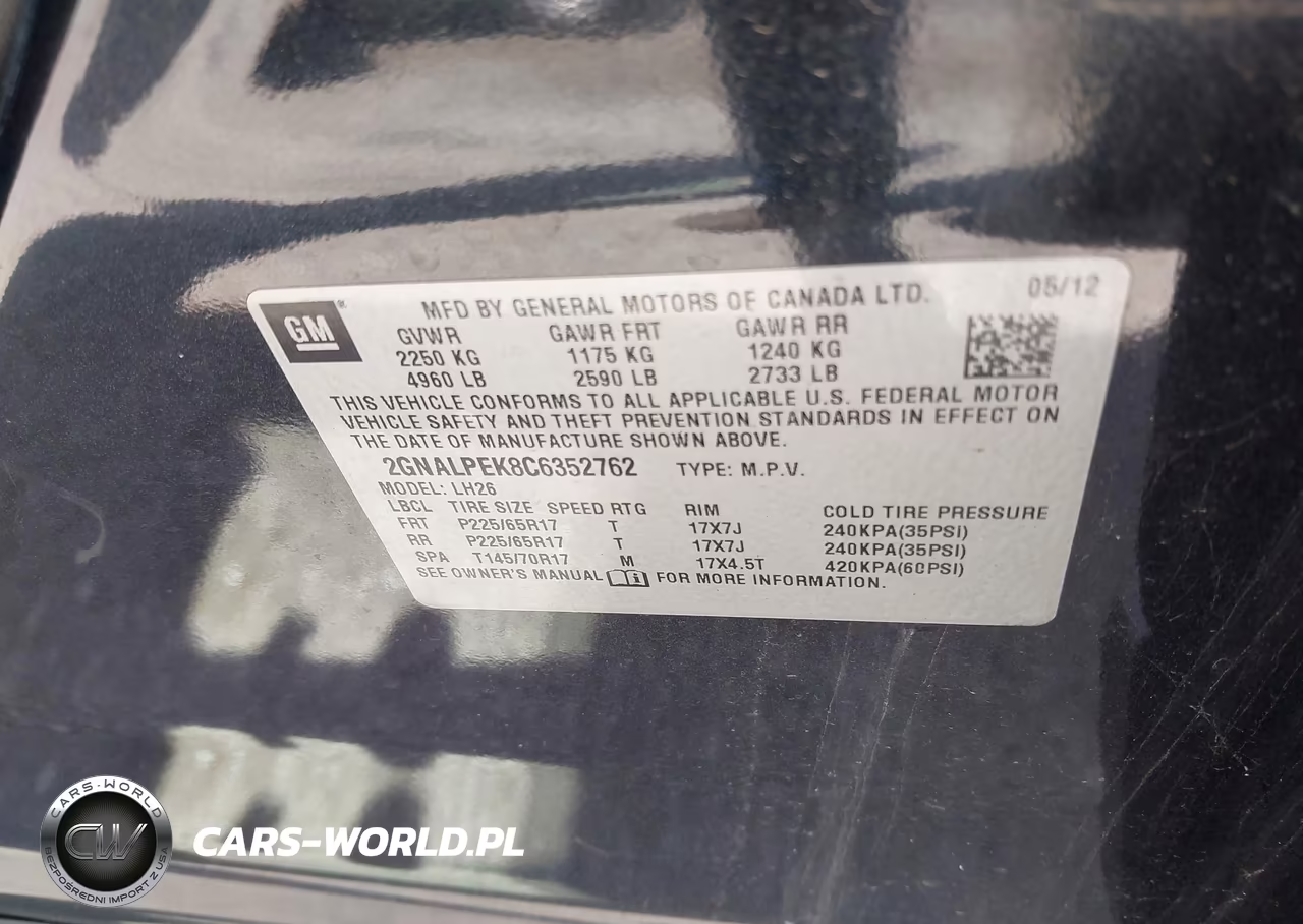 2012 Chevrolet Equinox 2Lt VIN:2GNALPEK8C6352762 - 9