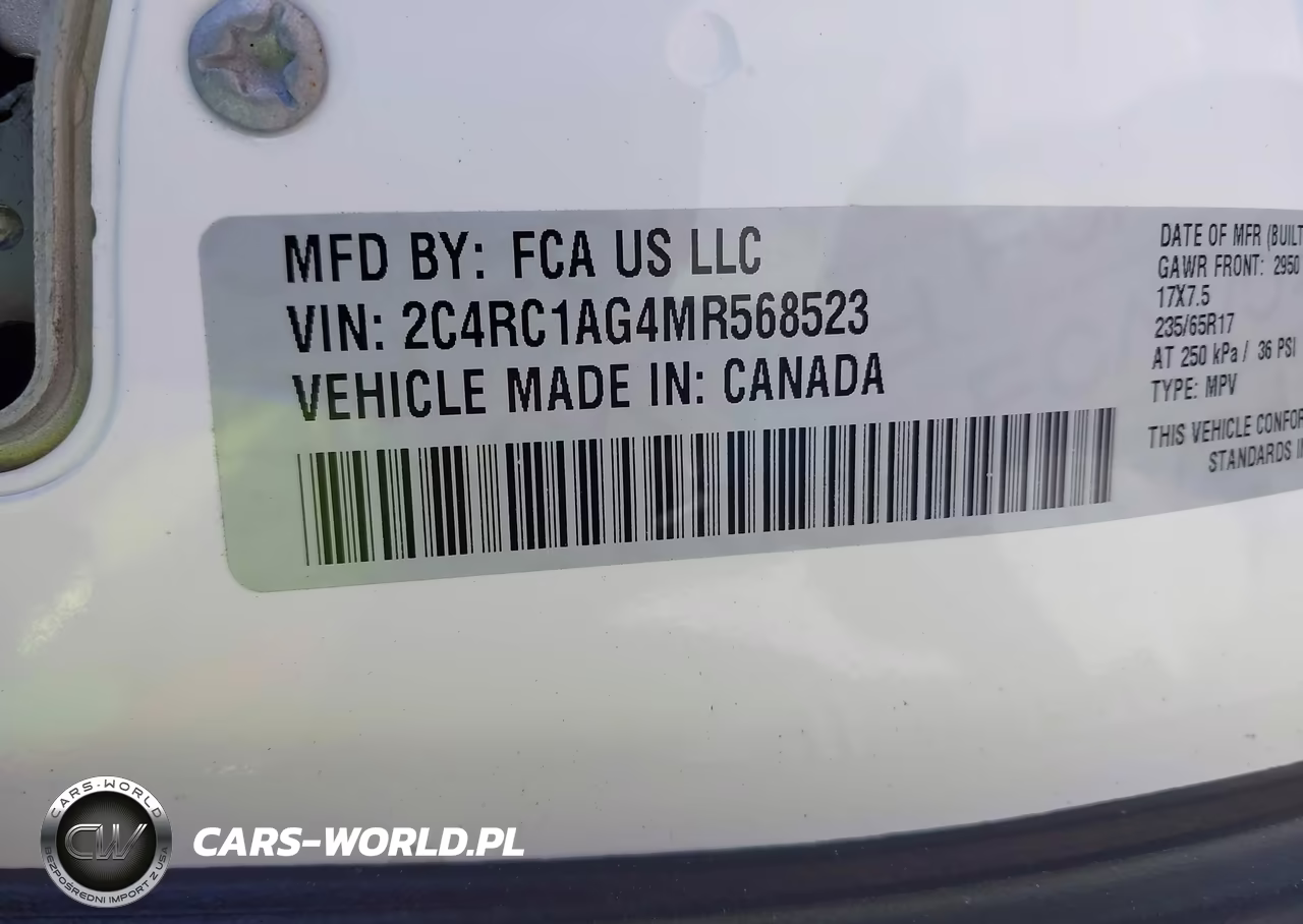2021 Chrysler Voyager L VIN:2C4RC1AG4MR568523 - 9