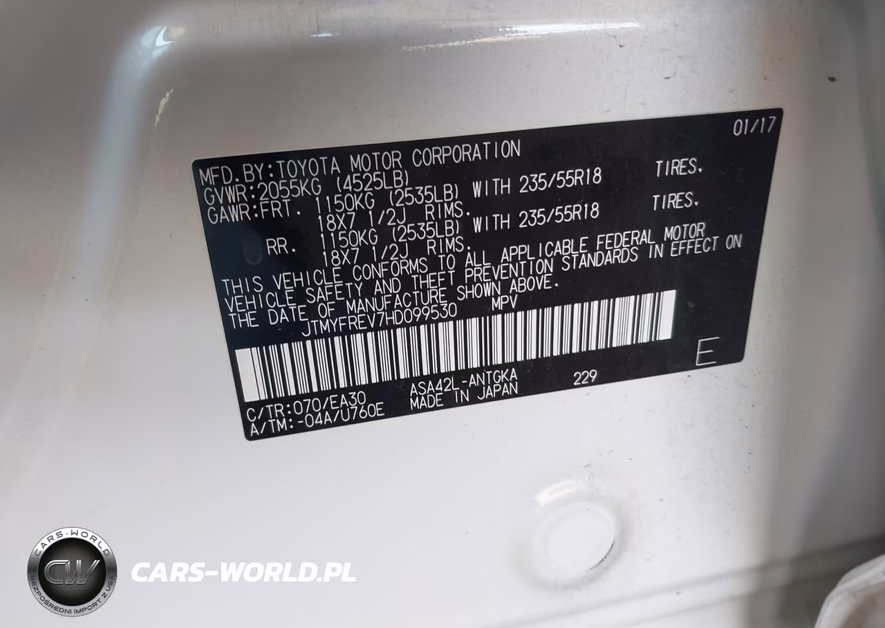 2017 Toyota Rav4 Limited VIN:JTMYFREV7HD099530 - 9