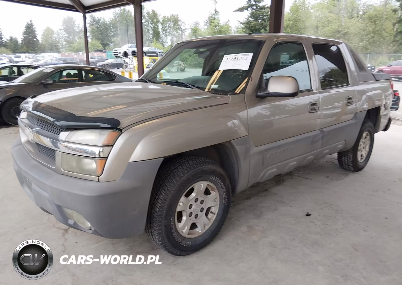 2002 Chevrolet Avalanche 1500 VIN:3GNEK13T02G105624 - 2