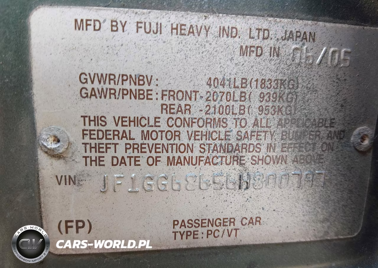 2006 Subaru Impreza Outback Sport VIN:JF1GG68656H800797 - 9