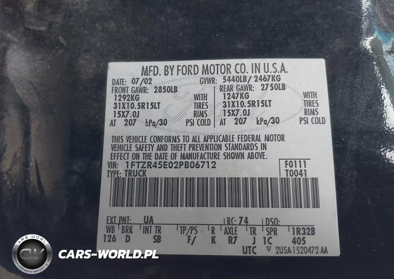 2002 Ford Ranger Edge-Xlt VIN:1FTZR45E02PB06712 - 9