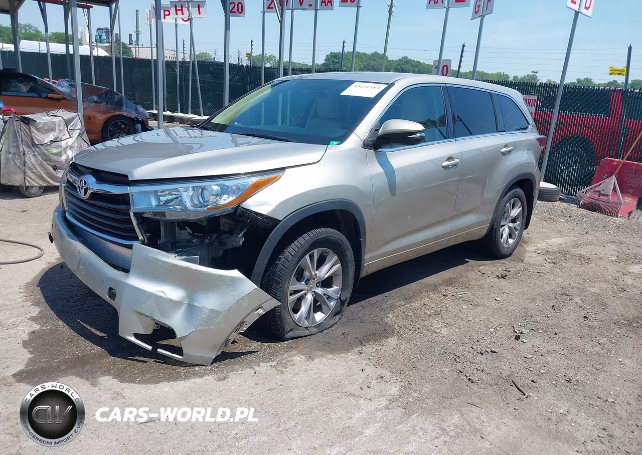 2015 Toyota Highlander Le Plus V6 VIN:5TDBKRFH6FS158384 - 2