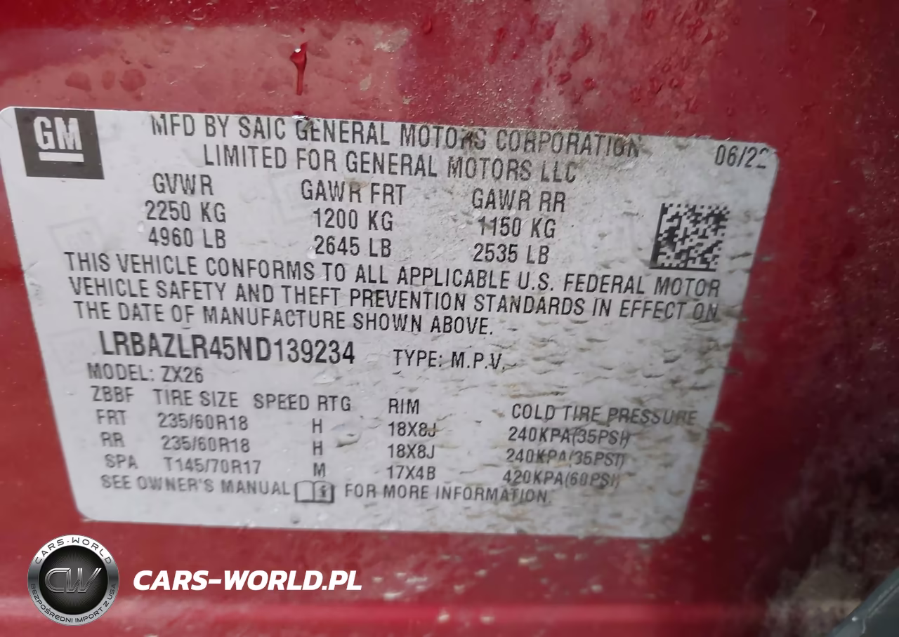 2022 Buick Envision Fwd Preferred VIN:LRBAZLR45ND139234 - 9