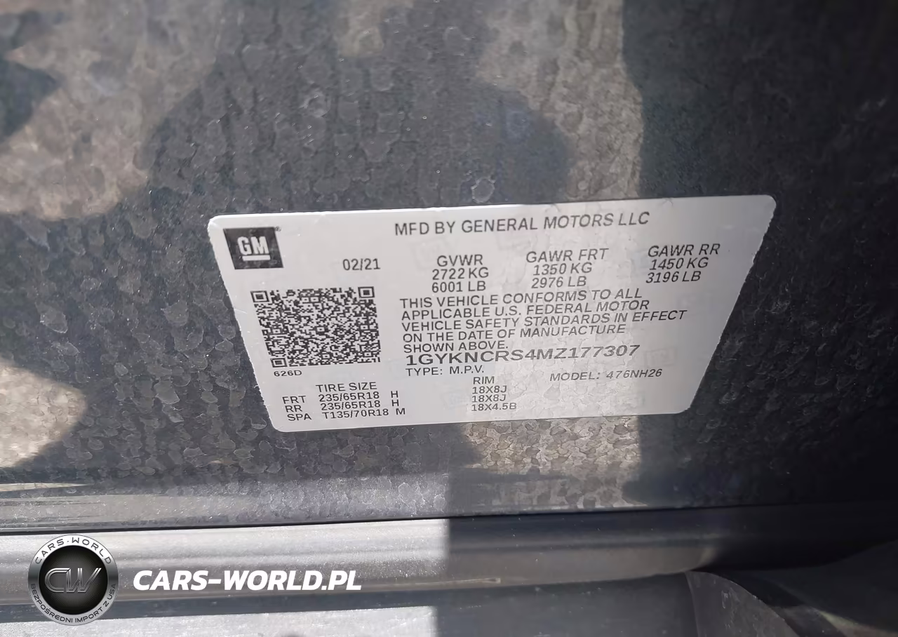 2021 Cadillac Xt5 Fwd Premium Luxury VIN:1GYKNCRS4MZ177307 - 9