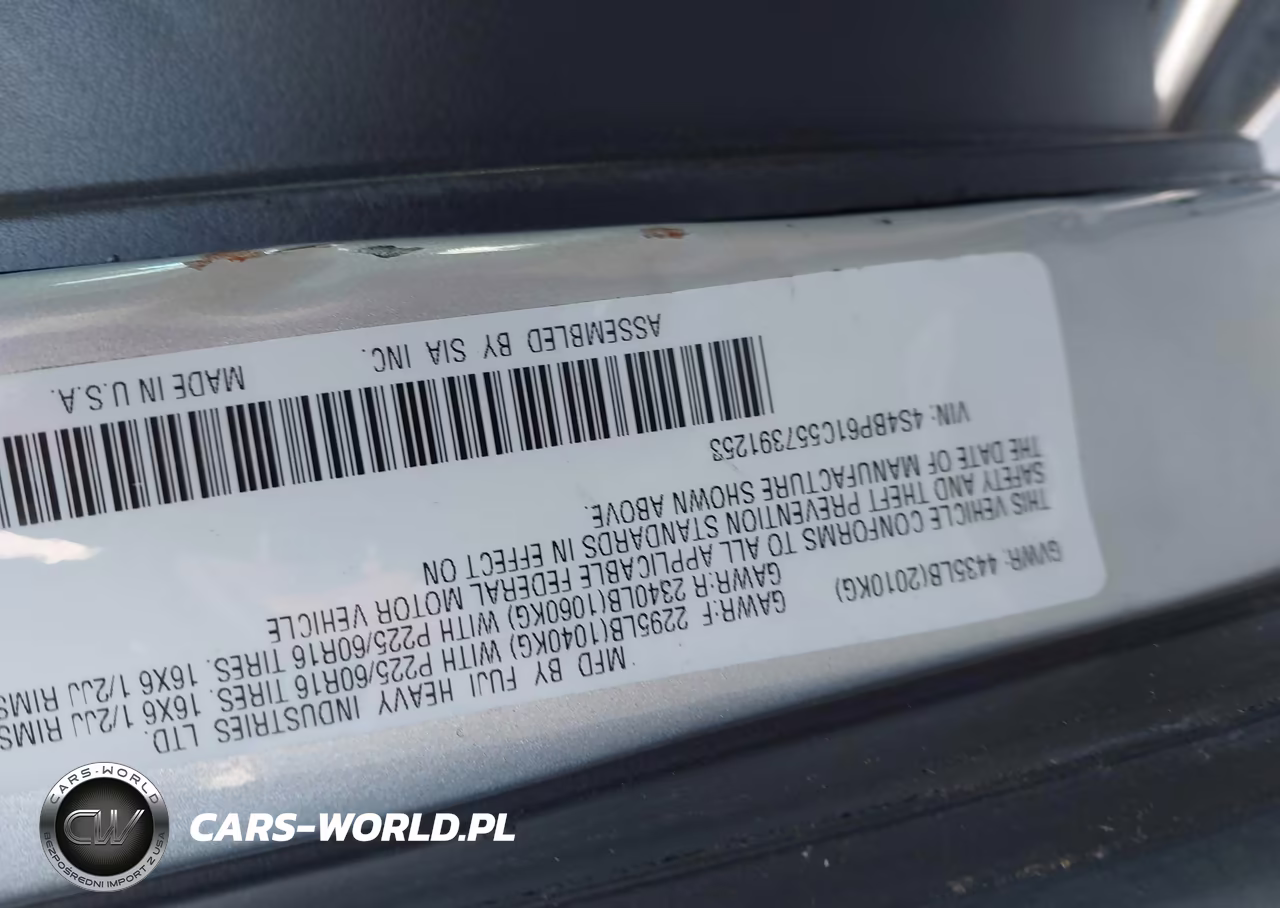 2005 Subaru Outback 2.5I VIN:4S4BP61C557391253 - 9