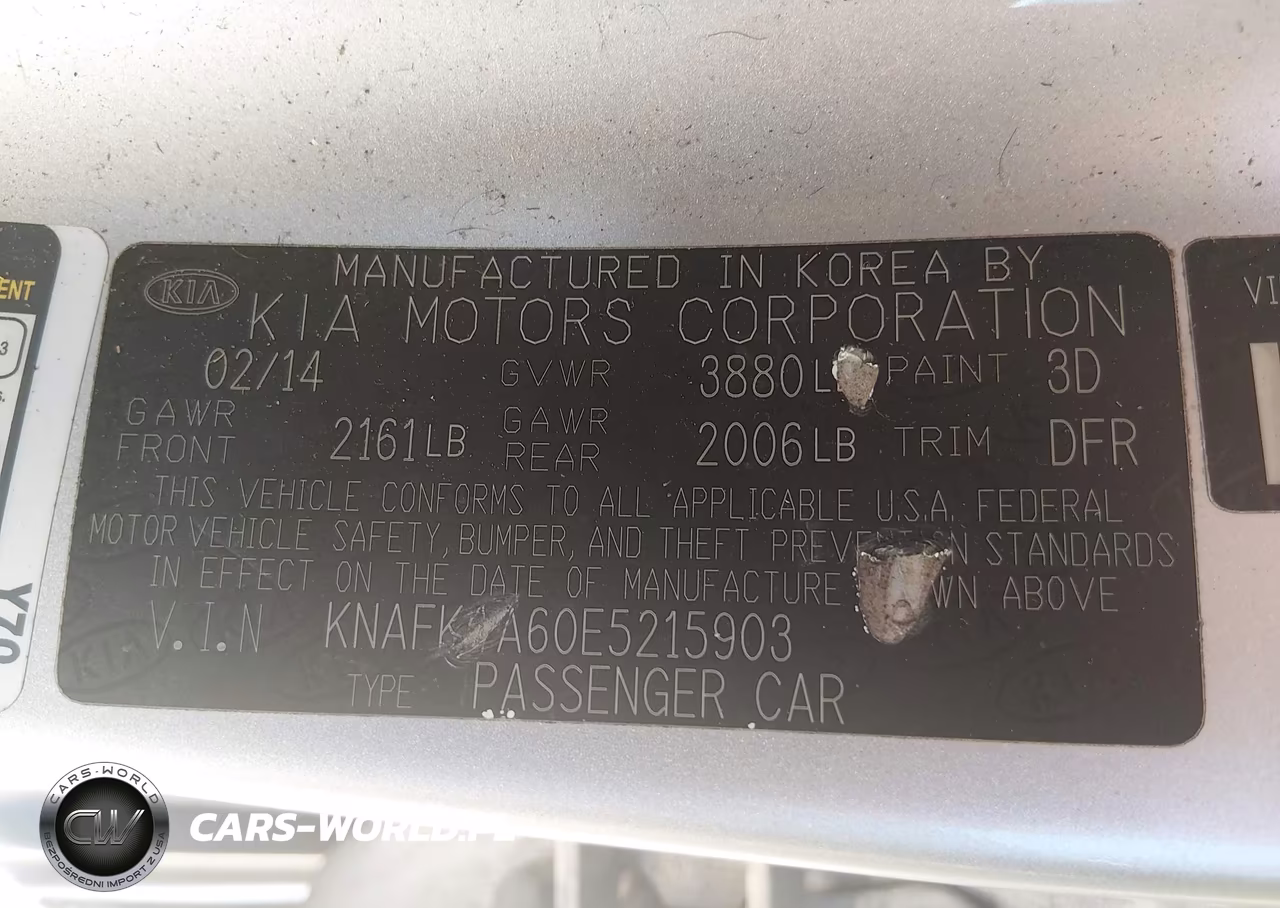 2014 Kia Forte Lx VIN:KNAFK4A60E5215903 - 9