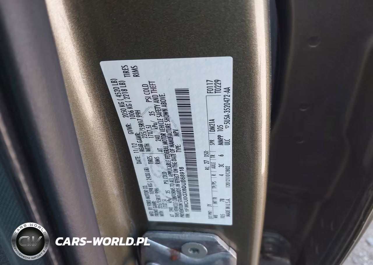 2013 Ford Escape Se VIN:1FMCU0GX6DUB68918 - 9