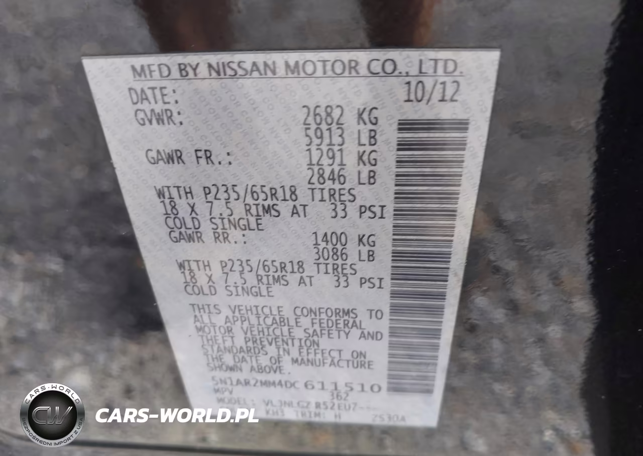 2013 Nissan Pathfinder Sl VIN:5N1AR2MM4DC611510 - 9