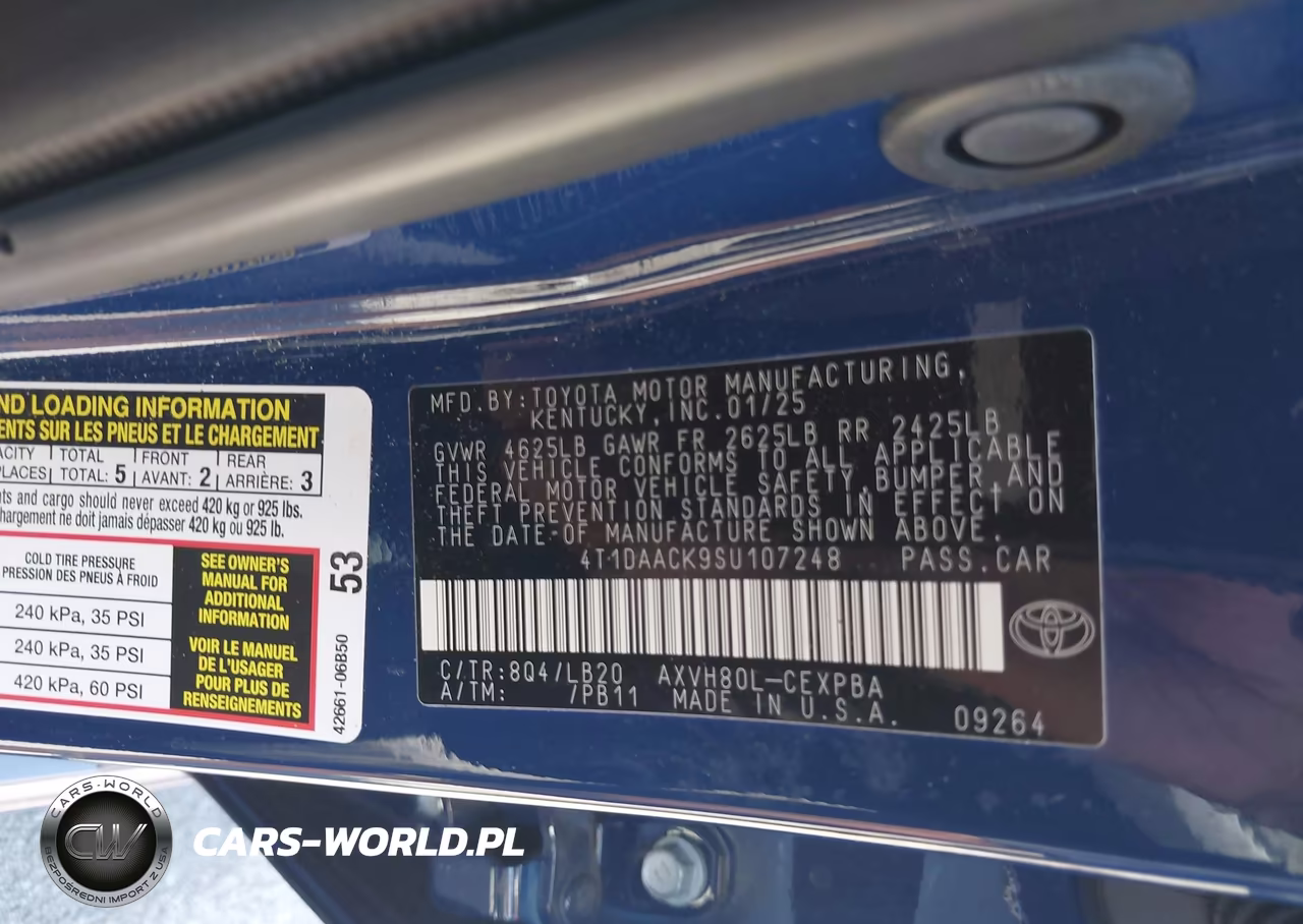 2025 Toyota Camry Xse VIN:4T1DAACK9SU107248 - 9