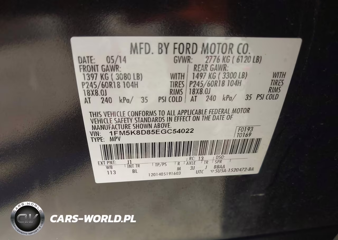 2014 Ford Explorer Xlt VIN:1FM5K8D85EGC54022 - 9
