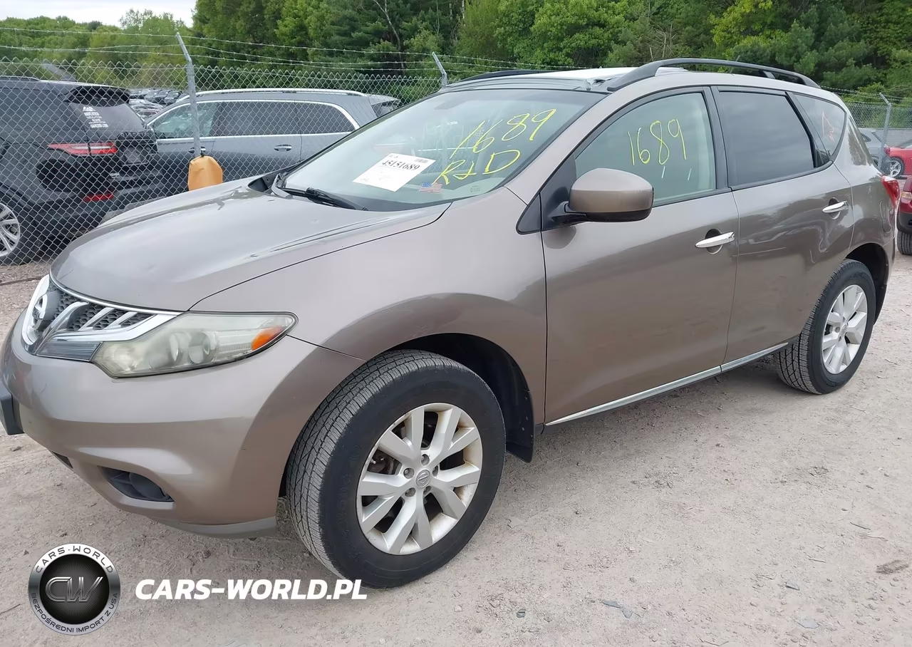 2012 Nissan Murano Sl VIN:JN8AZ1MW8CW205666 - 2