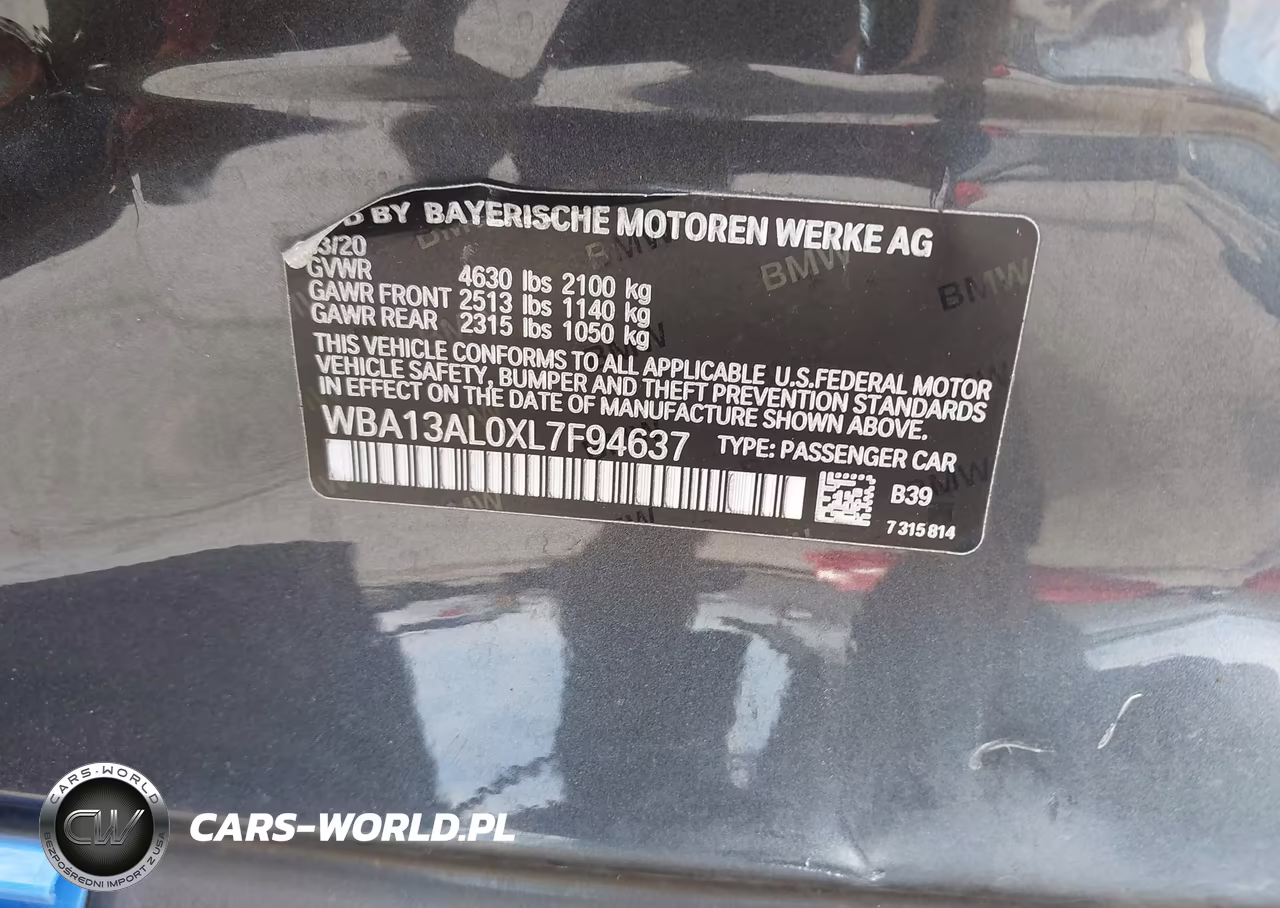 2020 BMW M235I Gran Coupe xDrive VIN:WBA13AL0XL7F94637 - 9