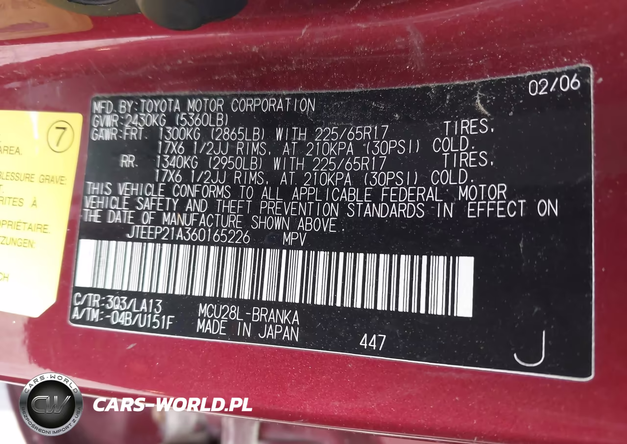 2006 Toyota Highlander Limited V6 VIN:JTEEP21A360165226 - 9