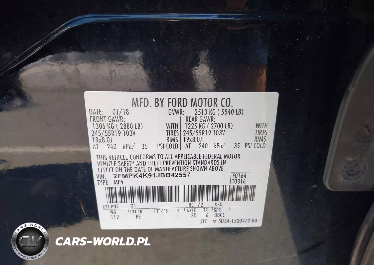 2018 Ford Edge Titanium VIN:2FMPK4K91JBB42557 - 9