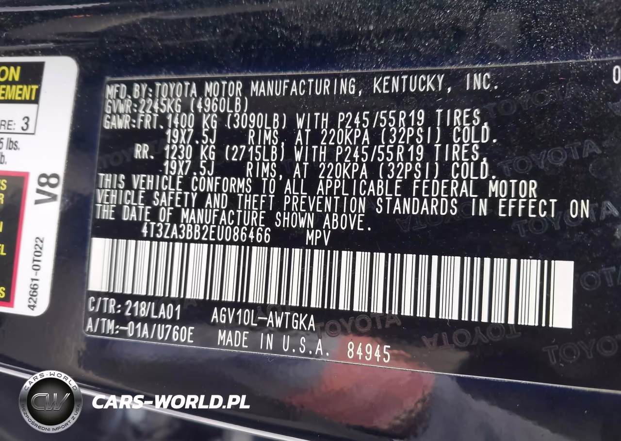 2014 Toyota Venza Xle VIN:4T3ZA3BB2EU086466 - 9