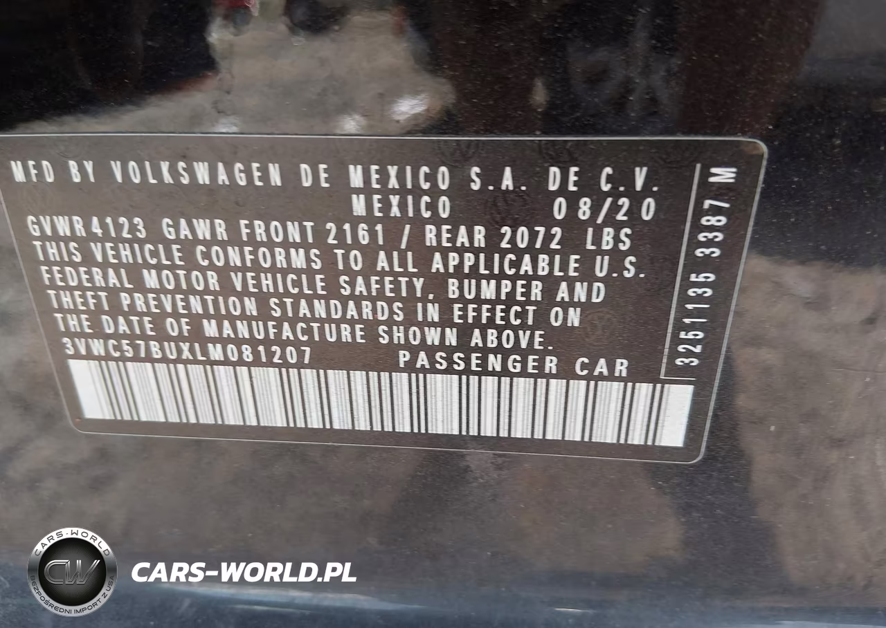 2020 Volkswagen Jetta 1.4T R-Line-1.4T S-1.4T Se VIN:3VWC57BUXLM081207 - 9