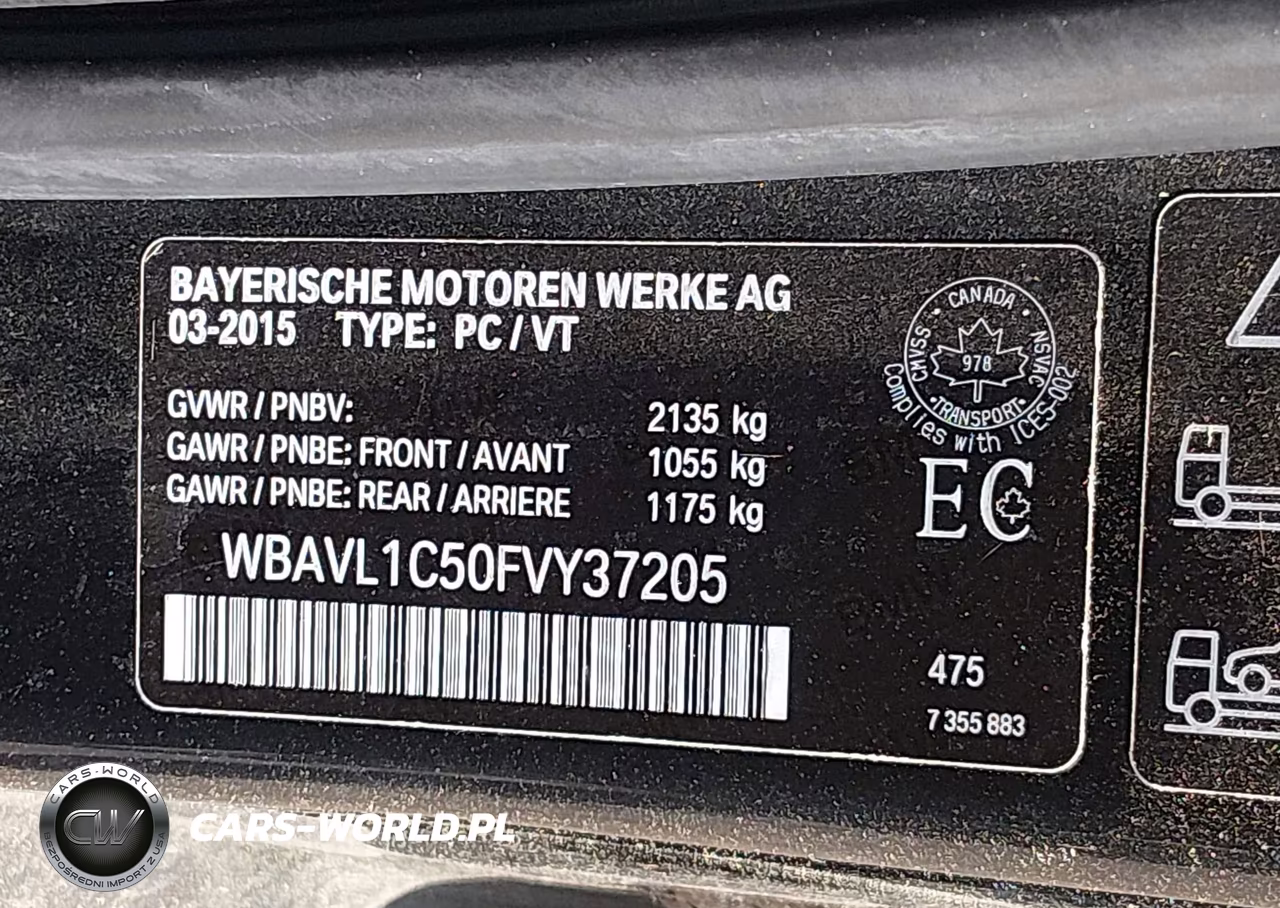 2015 BMW X1 xDrive28I VIN:WBAVL1C50FVY37205 - 9