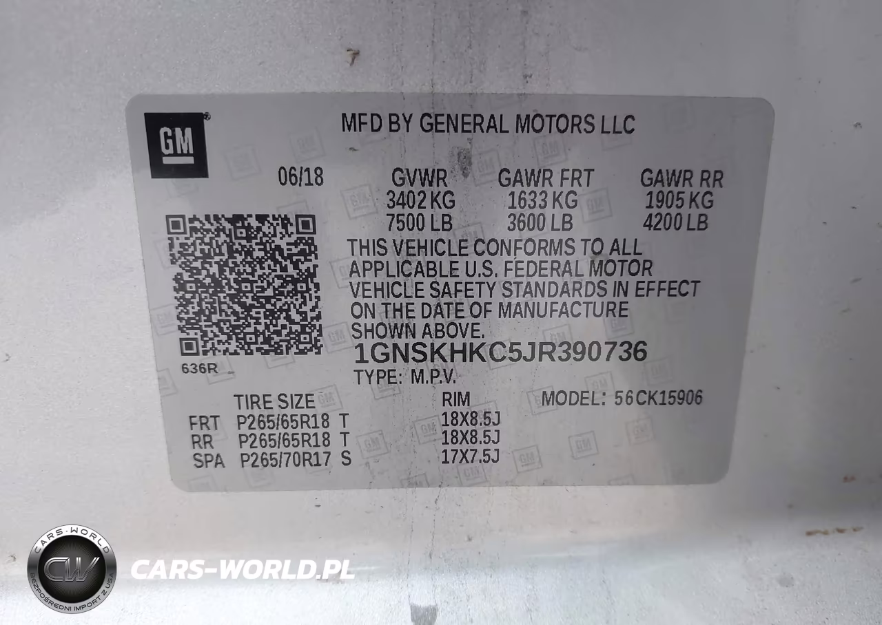 2018 Chevrolet Suburban Lt VIN:1GNSKHKC5JR390736 - 9