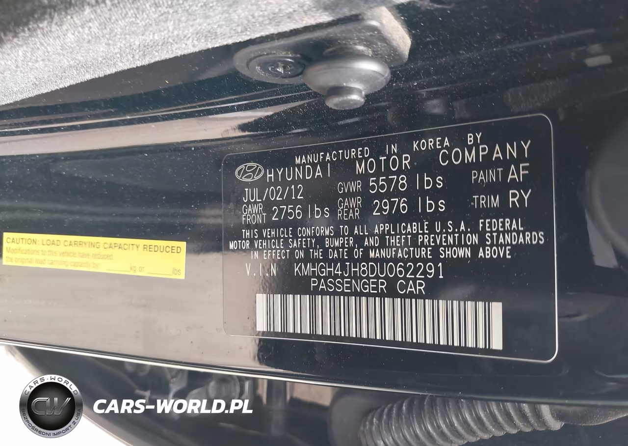 2013 Hyundai Equus Signature VIN:KMHGH4JH8DU062291 - 9