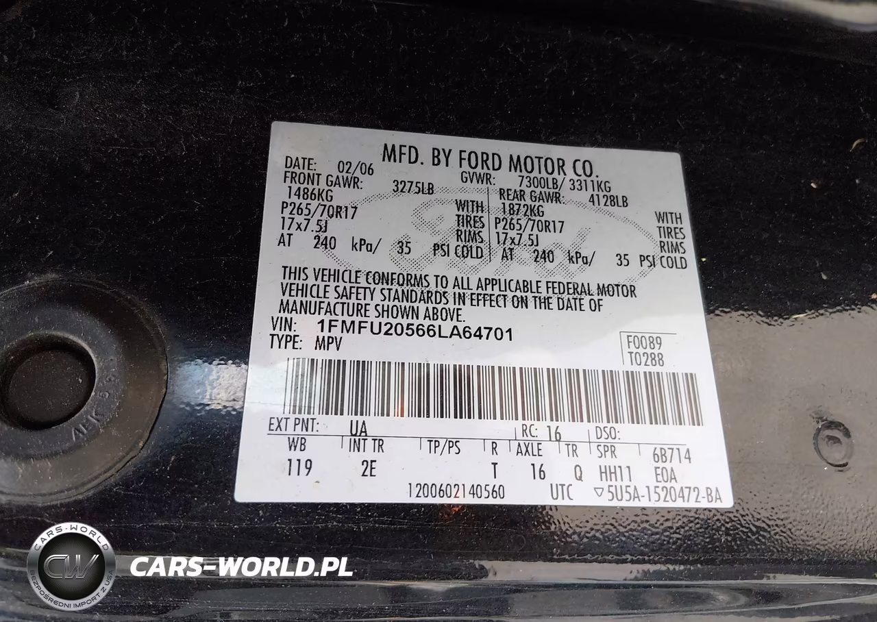 2006 Ford Expedition Limited VIN:1FMFU20566LA64701 - 9