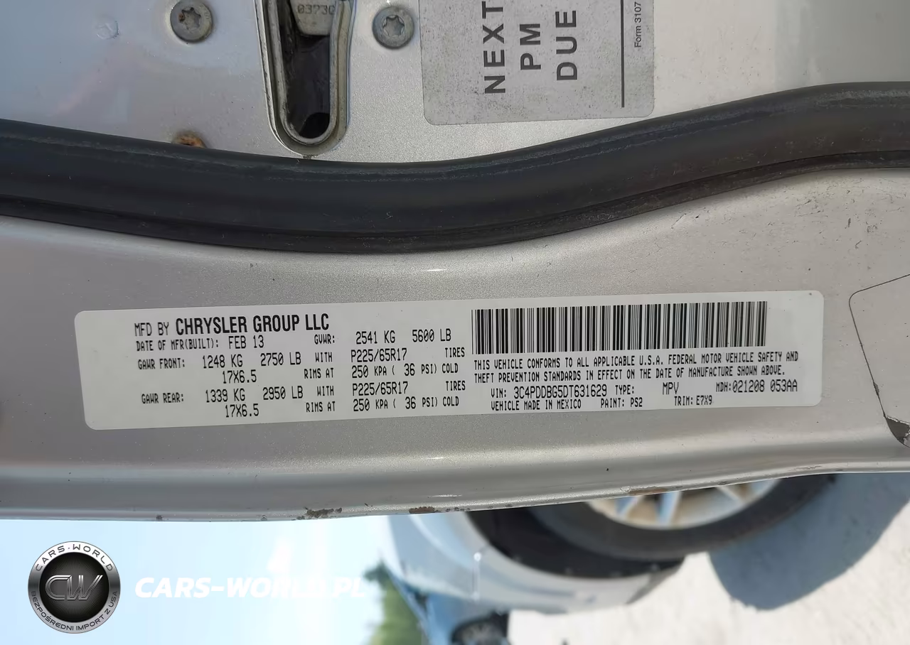 2013 Dodge Journey Sxt VIN:3C4PDDBG5DT631629 - 9