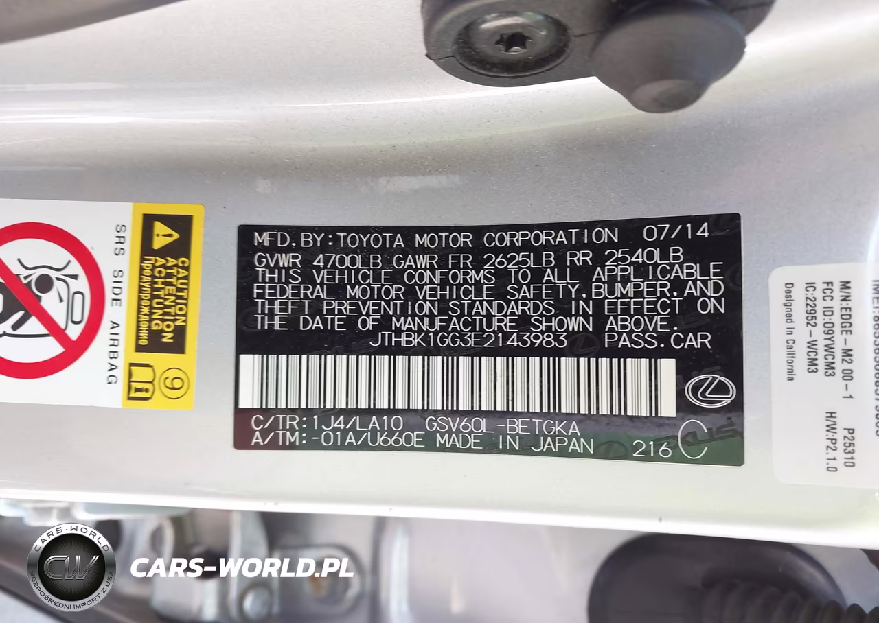 2014 Lexus Es 350 VIN:JTHBK1GG3E2143983 - 9