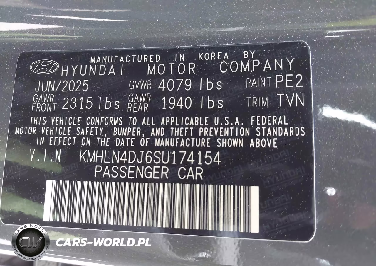 2025 Hyundai Elantra Hybrid Limited VIN:KMHLN4DJ6SU174154 - 9