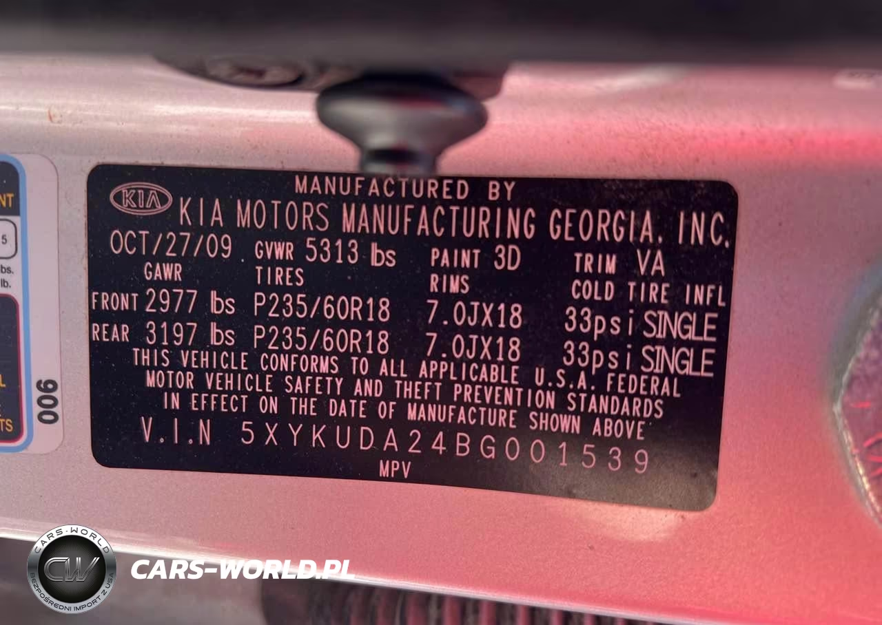 2011 Kia Sorento Ex VIN:5XYKUDA24BG001539 - 9