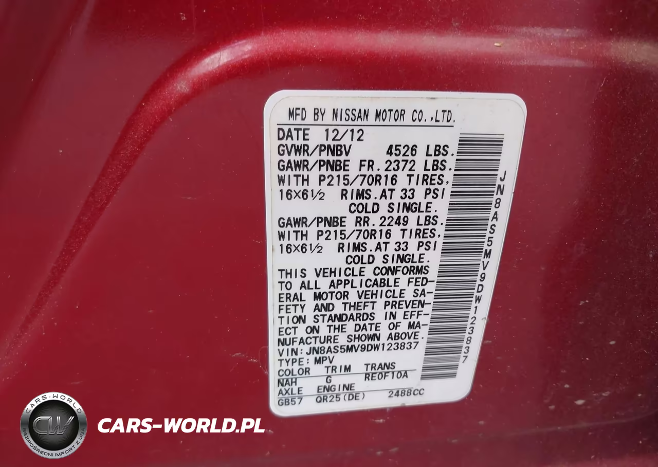 2013 Nissan Rogue S VIN:JN8AS5MV9DW123837 - 9