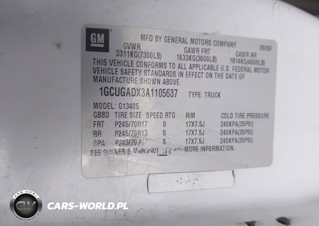 2010 Chevrolet Express 1500 Work Van VIN:1GCUGADX3A1105637 - 9