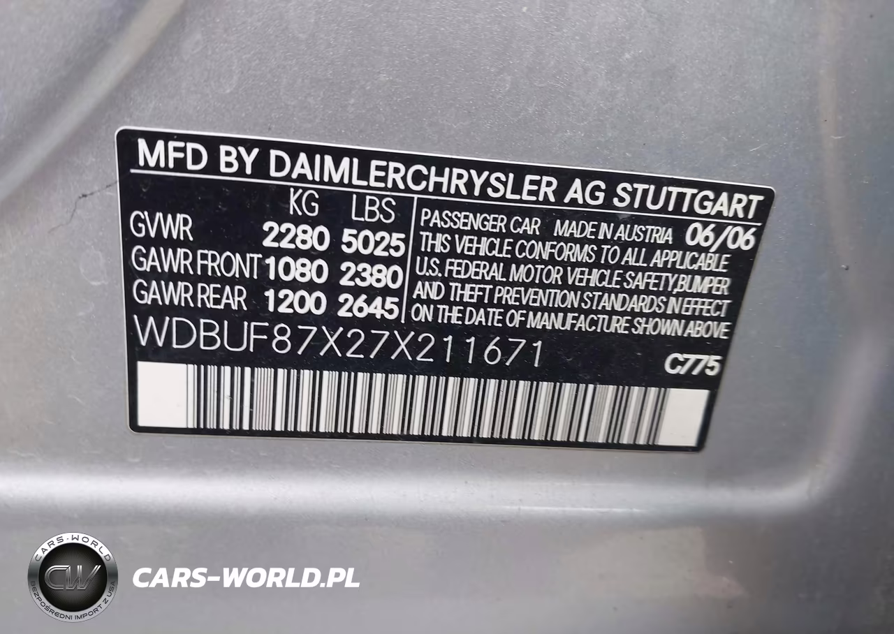 2007 Mercedes-Benz E 350 4Matic VIN:WDBUF87X27X211671 - 9