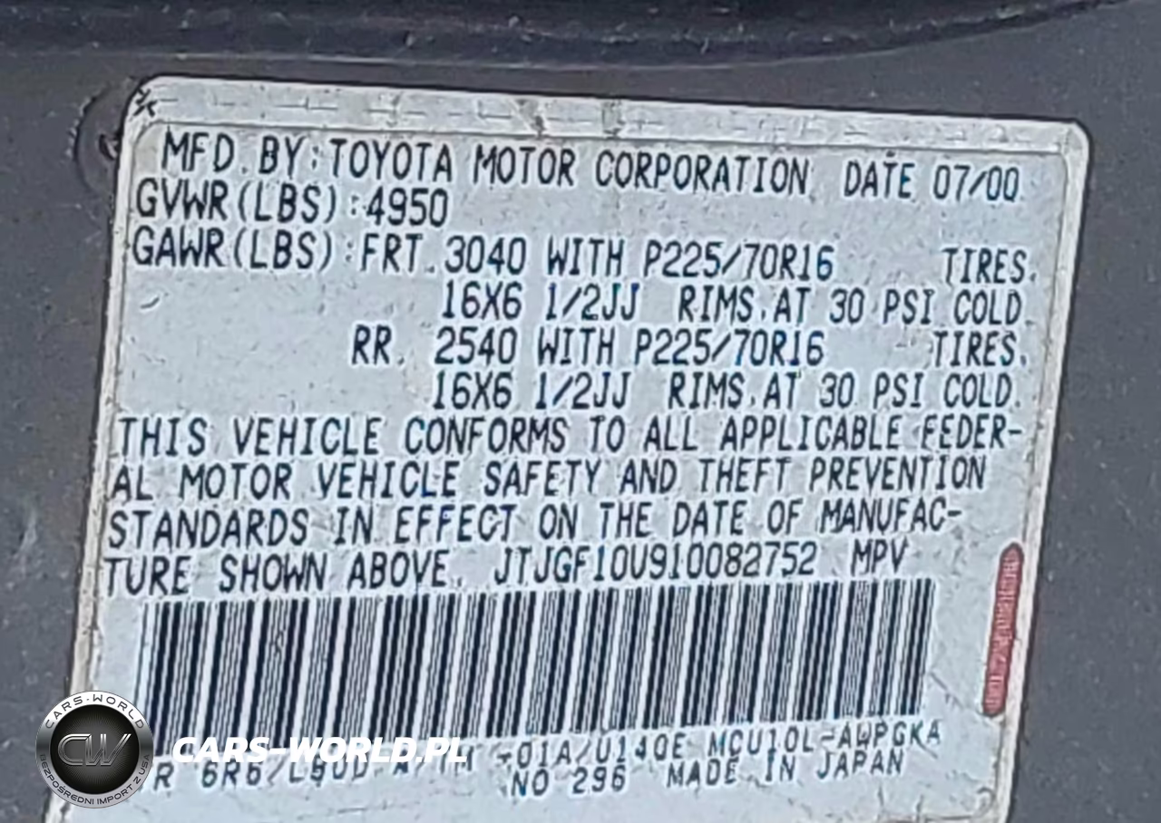 2001 Lexus Rx 300 VIN:JTJGF10U910082752 - 9