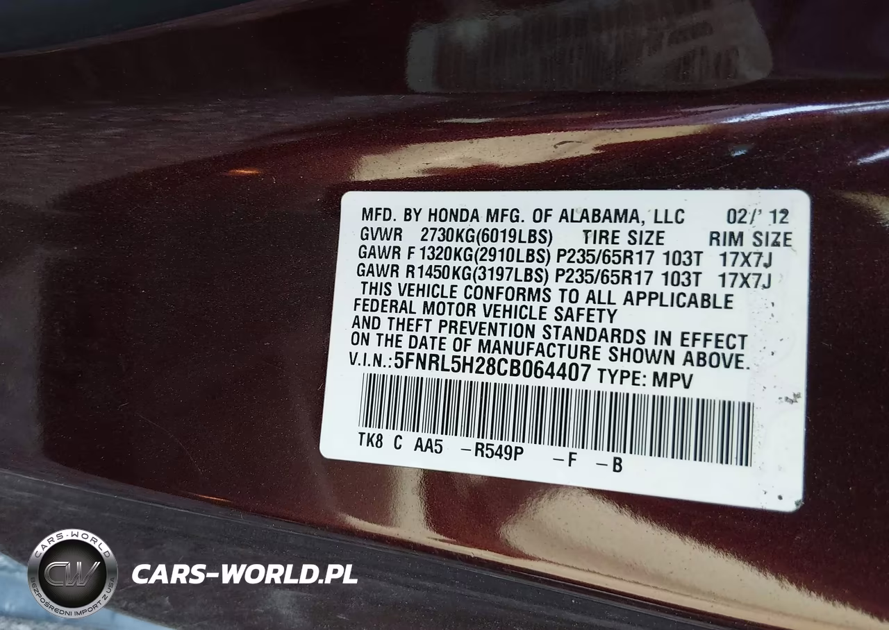 2012 Honda Odyssey Lx VIN:5FNRL5H28CB064407 - 9