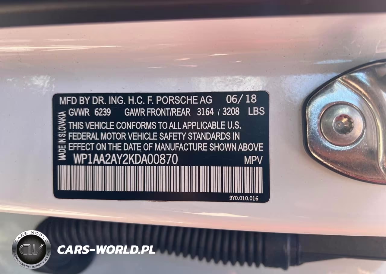 2019 Porsche Cayenne VIN:WP1AA2AY2KDA00870 - 9